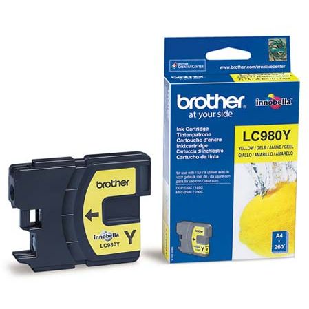 Cartucho Tinta Brother LC980Y Amarillo Original